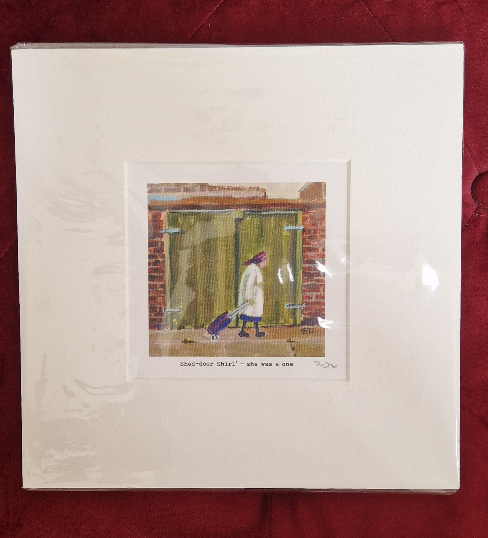 Shed Door Shirl – Owd Lasses Signed Giclée Art Print - Image 2