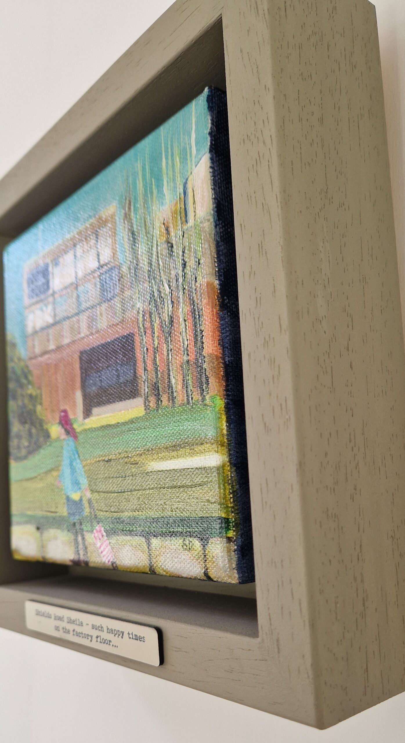 Shields Road Sheila – Byker Wall Newcastle Narrative Painting by Sue Dewhurst - Image 6
