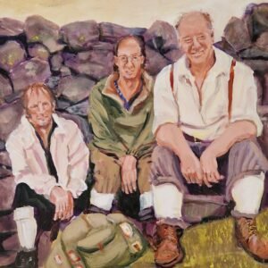 The Hikers c.1970 original character painting by Sue Dewhurst