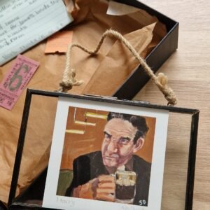 Harry working man character print Little Relic by Sue Dewhurst