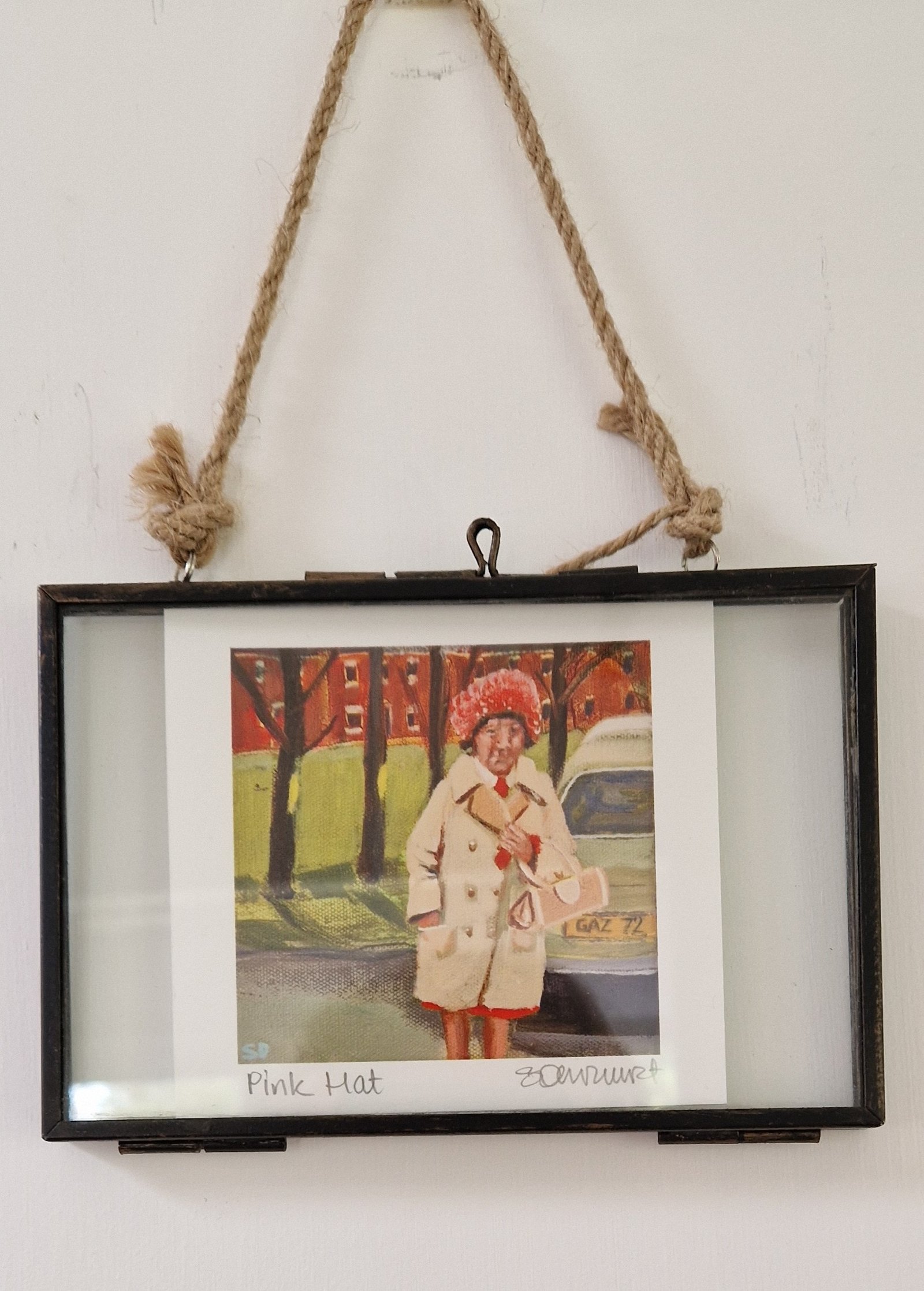 Pink Hat -Signed Giclee Print Talisman
