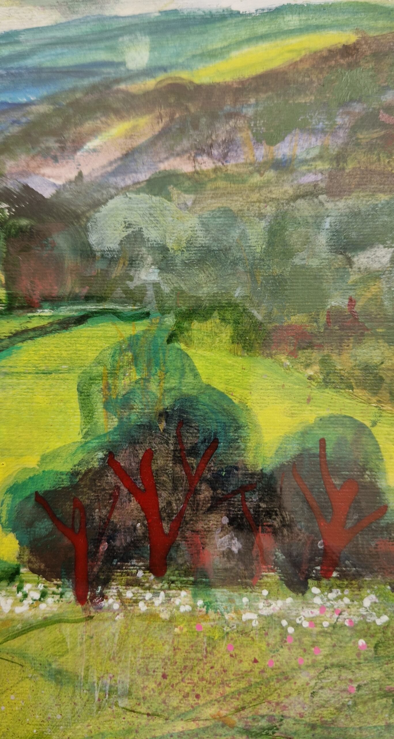 Storm Incoming – Original Mixed Media Landscape - Image 2